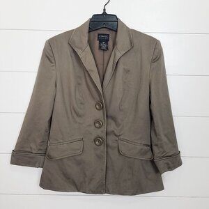 George Olive Green Blazer Dark Academia Vintage Size 4